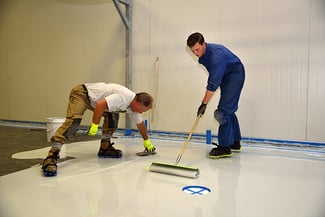 epoxy floor coating installation