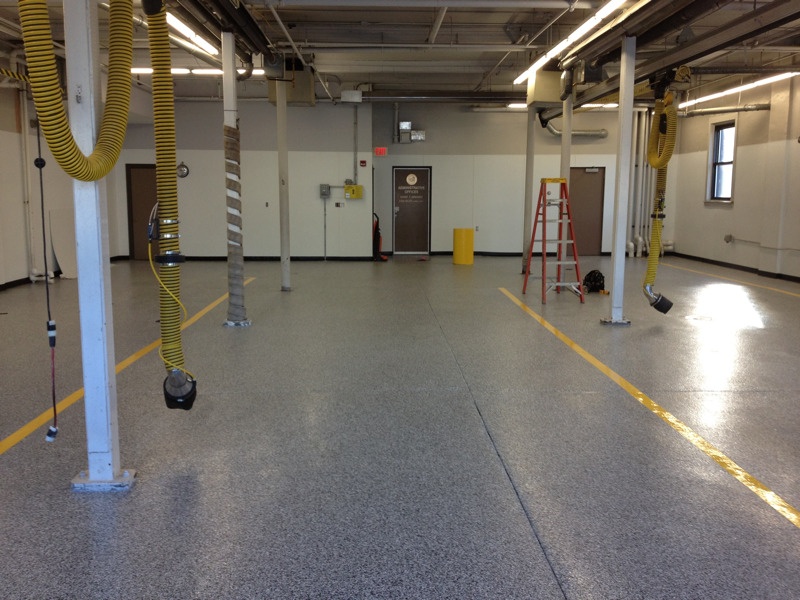 epoxy flooring fire station