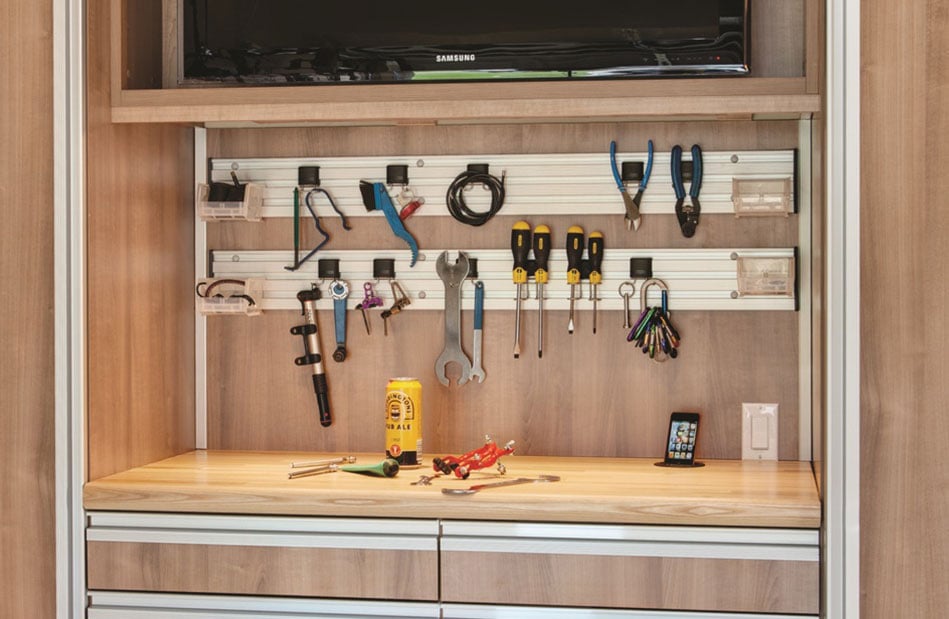 storing tools in garage